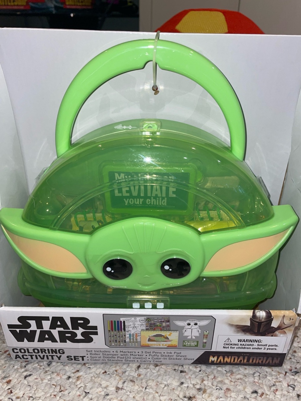 Star Wars Grogu Green Portable Coloring & Activity Case